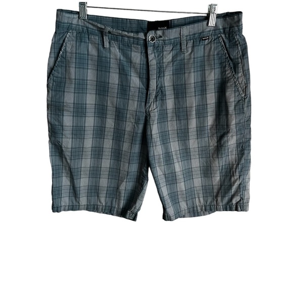 Hurley Green Blue Outdoor Shorts - Picture 1 of 11